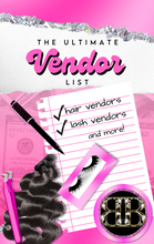 Load image into Gallery viewer, VENDOR LIST